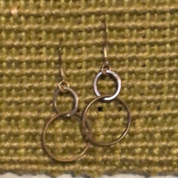 * EarRinGs * double silver hoop * - Picture 3 of 5